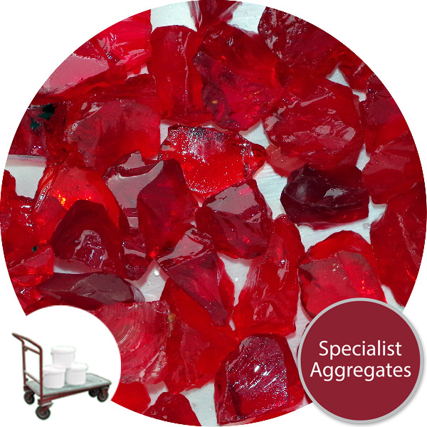 Enviro-Glass Gravel - Sunset Red Crystal - Click & Collect